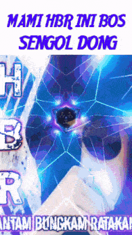 a poster that says mami hbr ini bos sengol dong on it