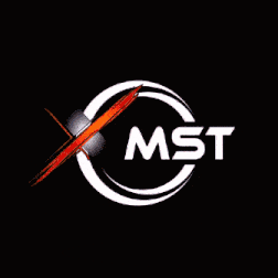 a circle of fire with the word mst in the middle