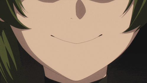 a close up of a woman 's face with a slight smile