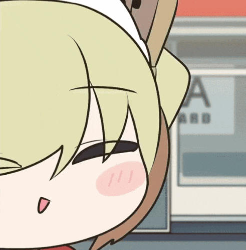 a cartoon drawing of a girl with the letter a behind her