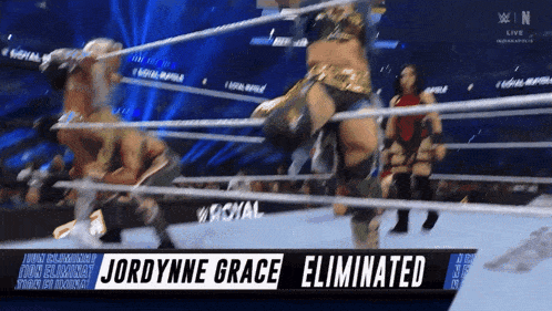 jordynne grace is eliminated from the wwe wrestling ring