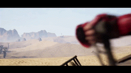 a close up of a person 's hand holding a gun in a video game .