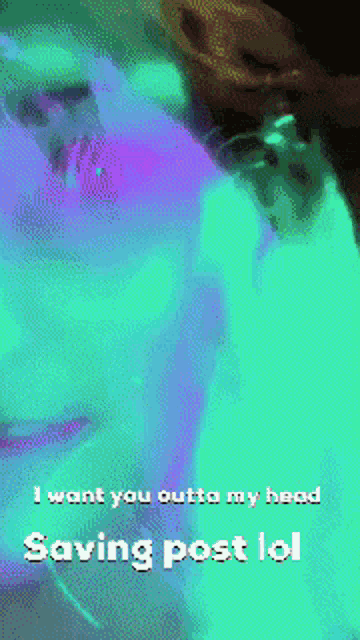 I Want You Outta My Head Girl GIF - I Want You Outta My Head Girl Distorted GIFs