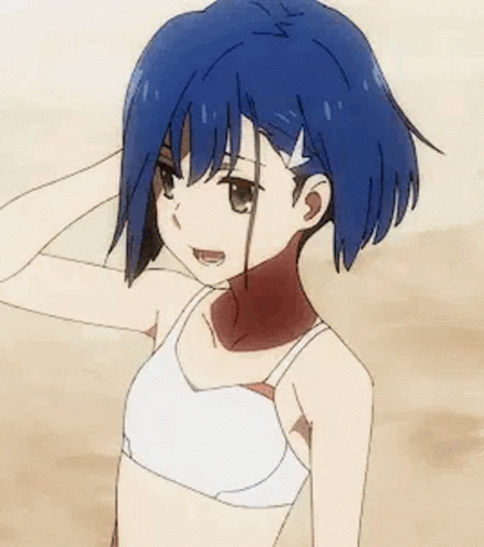 Girl Anime GIF - Girl Anime Blue Hair GIFs