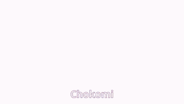 a video game character named chokomi is giving a salute