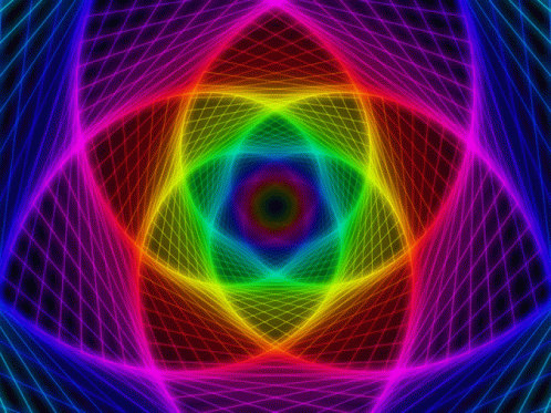 Flower Of Life Colorful GIF - Flower Of Life Colorful Rainbow GIFs