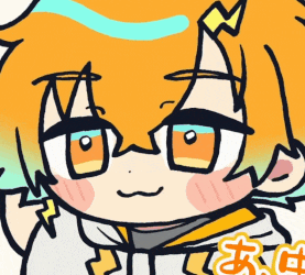 a cartoon drawing of a girl with orange hair