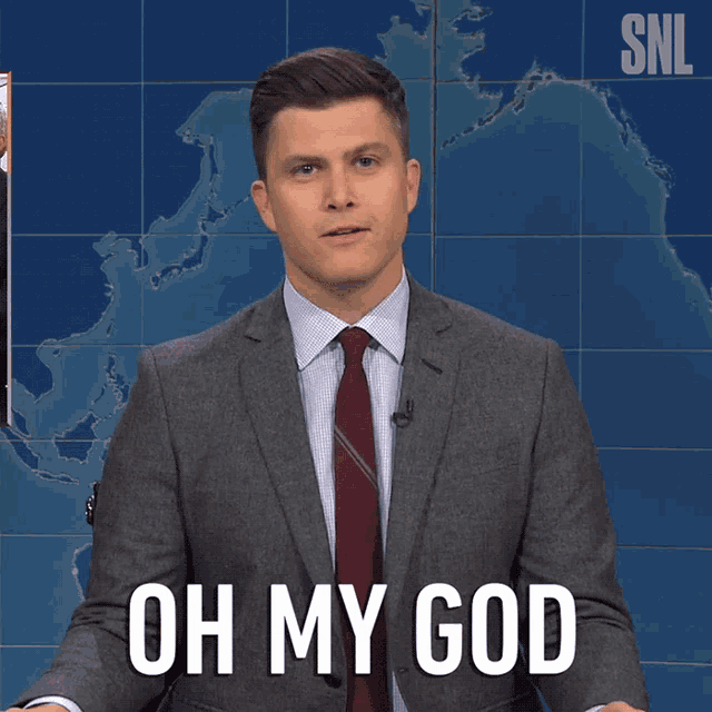 Oh My God Were All Going To Die Colin Jost GIF - Oh My God Were All Going To Die Colin Jost Saturday Night Live GIFs