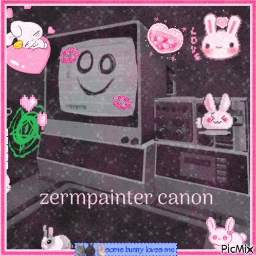 a zermpainter canon picture with a smiley face on the screen