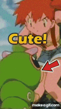 a picture of a cartoon character with the words cute written on it