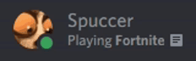 a picture of a dog with the name spuccer playing fortnite on it