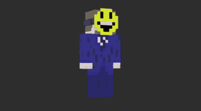 a cartoon character with a smiley face on his face