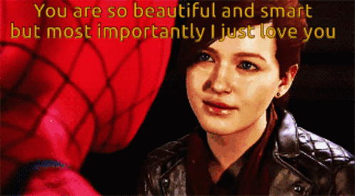Spider Man Mary Jane GIF - Spider Man Mary Jane You Are So Beautiful And Smart GIFs