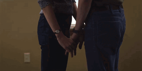 Stranger Things Jancy GIF - Stranger Things Jancy Holding Hands GIFs