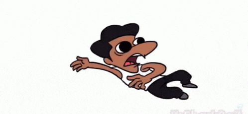 a cartoon drawing of a man with a mustache and hat
