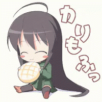Melon Pan Eating GIF - Melon Pan Eating Anime GIFs
