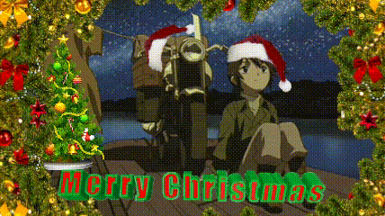 a christmas greeting card with a boy wearing a santa hat