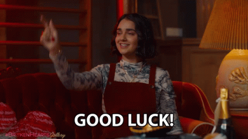 Good Luck Lucy Gulliver GIF - Good Luck Lucy Gulliver The Broken Hearts Gallery GIFs