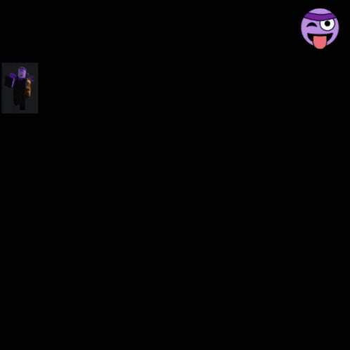 a collage of images of a purple robot with a smiley face
