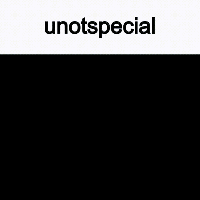 a white background with the words unotspecial on it