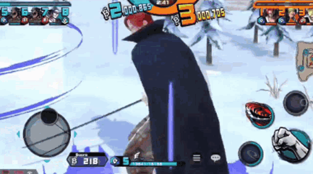 a screenshot of a video game with a score of 218 points