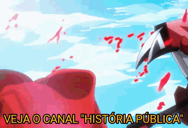 a cartoon with the words veja o canal historia publica written on the bottom