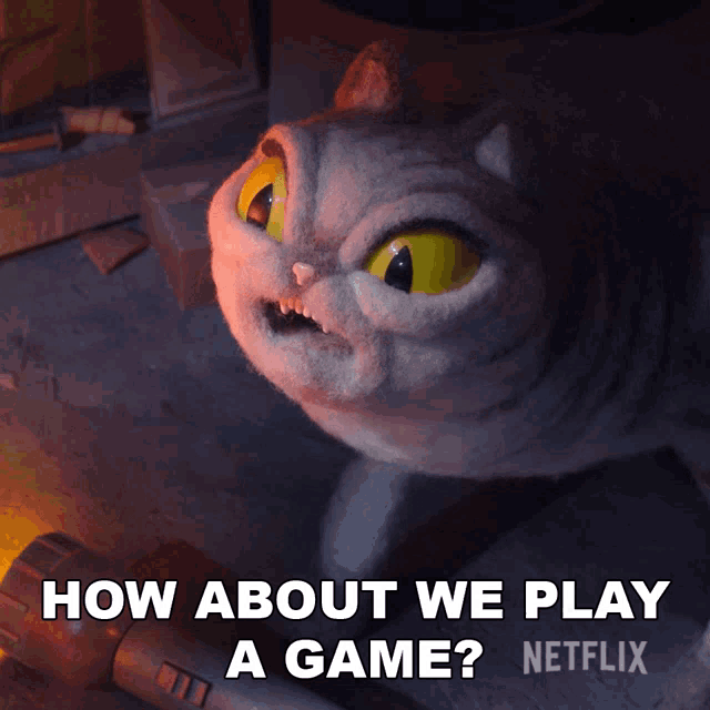 How About We Play A Game Cat GIF - How About We Play A Game Cat Robin Robin GIFs