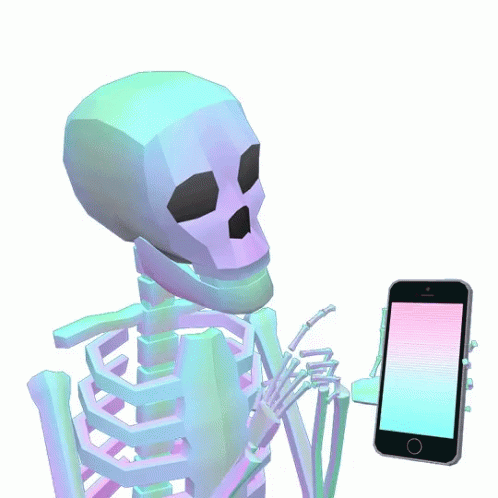 Skeleton Send Love Text GIF - Skeleton Send Love Text Send Love GIFs