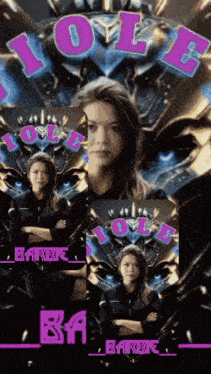 a collage of images of a woman with the name barbie on the bottom left