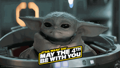 Star Wars Day Grogu GIF - Star Wars Day Grogu May The 4th Be With You GIFs