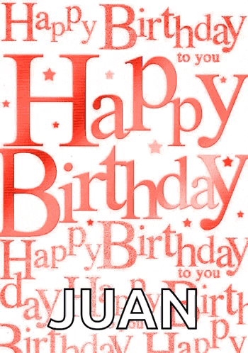 a birthday card that says happy birthday to you juan