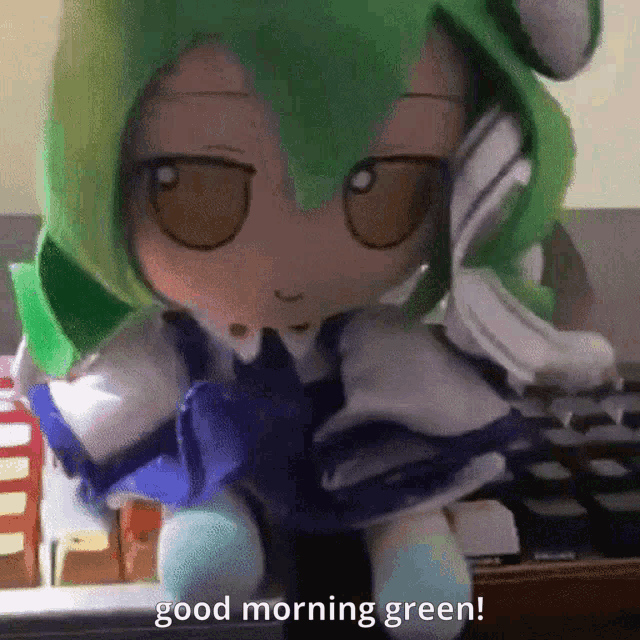 Good Morning Green GIF - Good Morning Green The Pog GIFs