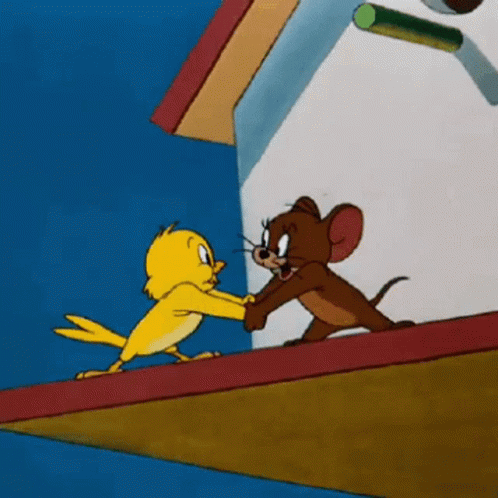 Hsndshake Jerry Jerry Shakes Hands Jerry And Bird GIF - Hsndshake Jerry Jerry Shakes Hands Jerry And Bird GIFs
