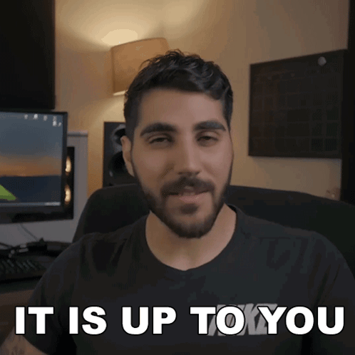 It Is Up To You Rudy Ayoub GIF - It Is Up To You Rudy Ayoub I Leave The Matter At Your Discretion GIFs