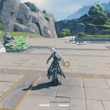 a person in a video game with a loading bar that says lv.1