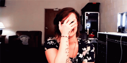 Demi Lovato GIF - Demi Lovato Face Palm GIFs