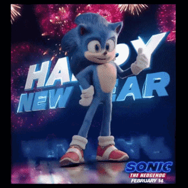 Sonic Happy New Year GIF - Sonic Happy New Year GIFs