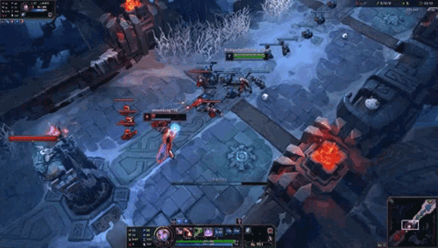 a screenshot of a video game with the word first blood on the bottom