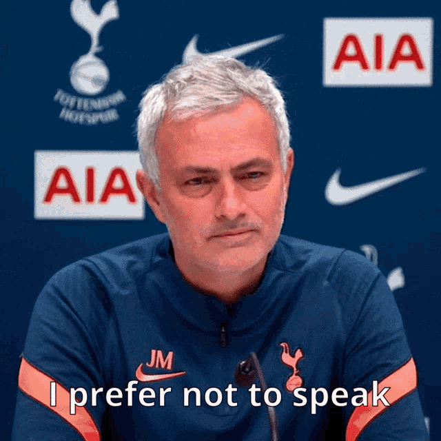 I Prefer Not To Speak Jose GIF - I Prefer Not To Speak Jose Mourinho GIFs