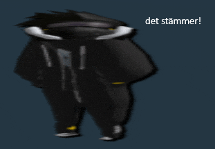 a drawing of a person with the words det stammer written above them