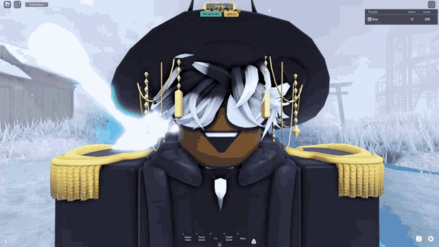a screenshot of a video game shows a character wearing a black hat and sunglasses