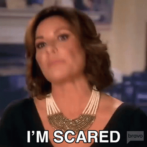 Im Scared Real Housewives Of New York GIF - Im Scared Real Housewives Of New York Rhony GIFs