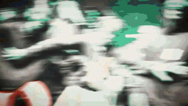 a blurry picture of a person 's face with the number 0 in the corner