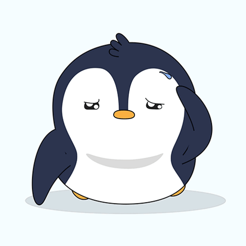 Wipe Sweat Pudgy Penguins GIF