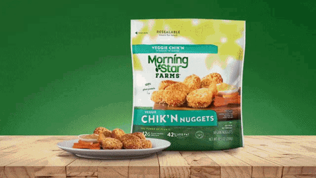 Morningstar Farms GIF - Morningstar Farms Chicken Nuggets GIFs