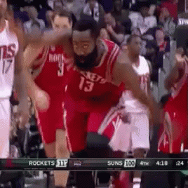 火箭隊 哈登 發瘋 勝利 嗚呼 爽啦 GIF - Houston Rockets James Harden Go Crazy GIFs
