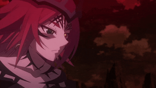 a close up of a person with red hair and a crown on their head