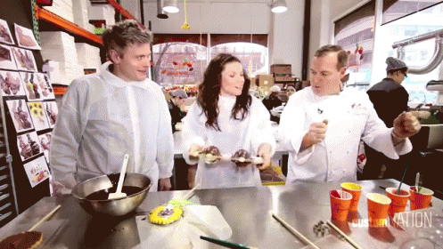 Chocolate Making Dance Party GIF - Chocolate Jaques Torres Sweets GIFs