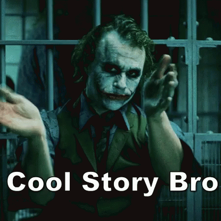 Congratulations Cool Story Bro GIF - Congratulations Cool Story Bro Joker GIFs