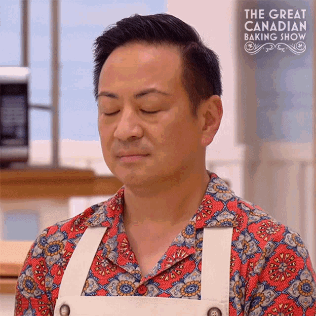Big Sigh Vincent Chan GIF - Big Sigh Vincent Chan The Great Canadian Baking Show GIFs